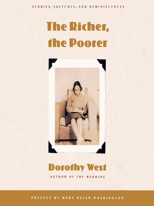 Title details for The Richer, the Poorer by Dorothy West - Wait list